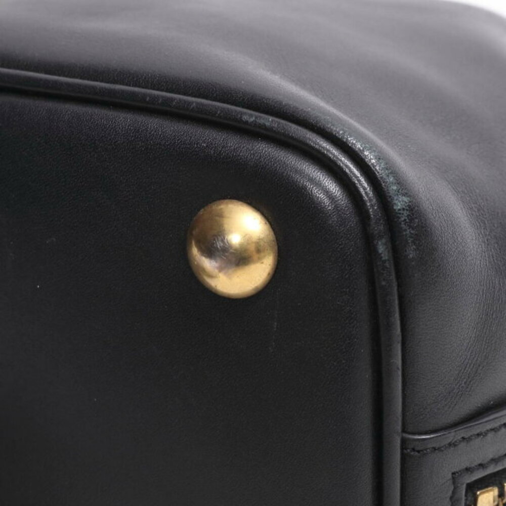 Saint Laurent Black Leather Emmanuel Bag Shoulder Drawstring - Picture 8 of 10